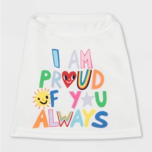 Boots and Barkley Pride I Am Proud Of You Always Dog or Cat Crop Top - Picture 1 of 6